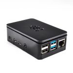 Raspberry Pi 4B için Logolu ABS Plastik Muhafaza Kutusu - Görsel 2