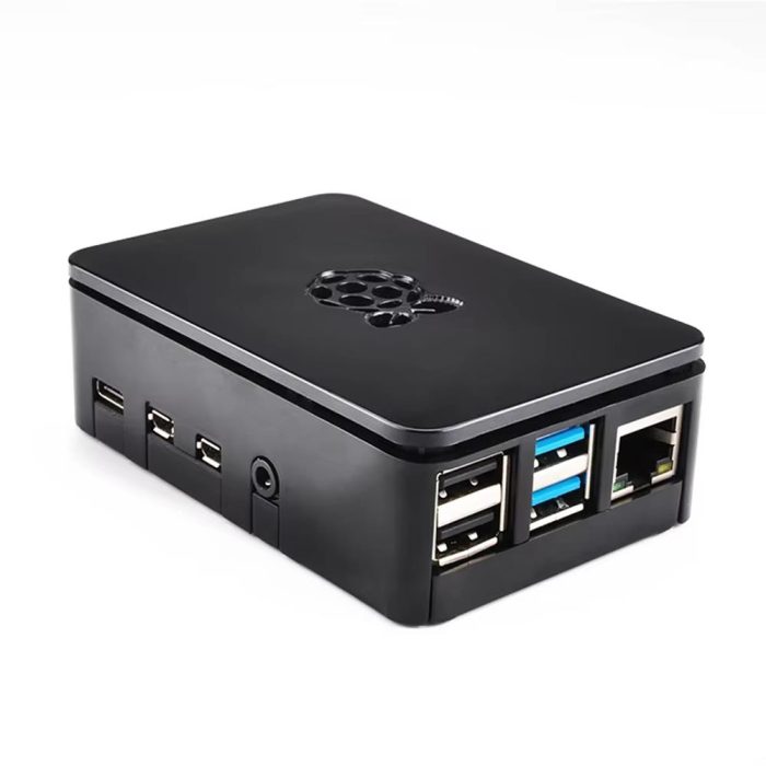 Raspberry Pi 4B için Logolu ABS Plastik Muhafaza Kutusu - Görsel 2