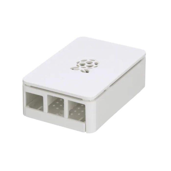 Raspberry Pi 4B için Logolu Beyaz ABS Plastik Muhafaza Kutusu - Görsel 2