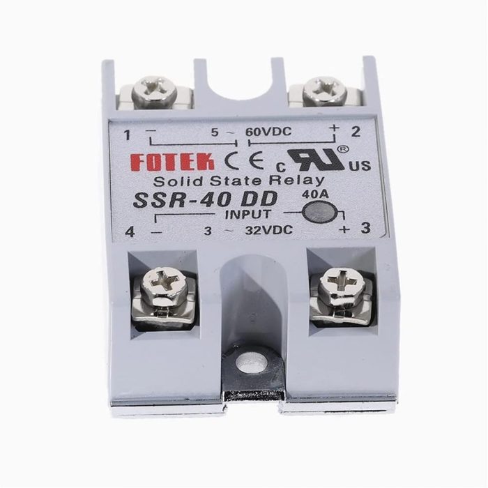 SSR-40DD SSR Solid State Röle 40A 3-32V Giriş 5-60V Çıkış (Katı Hal Rölesi) - Görsel 3