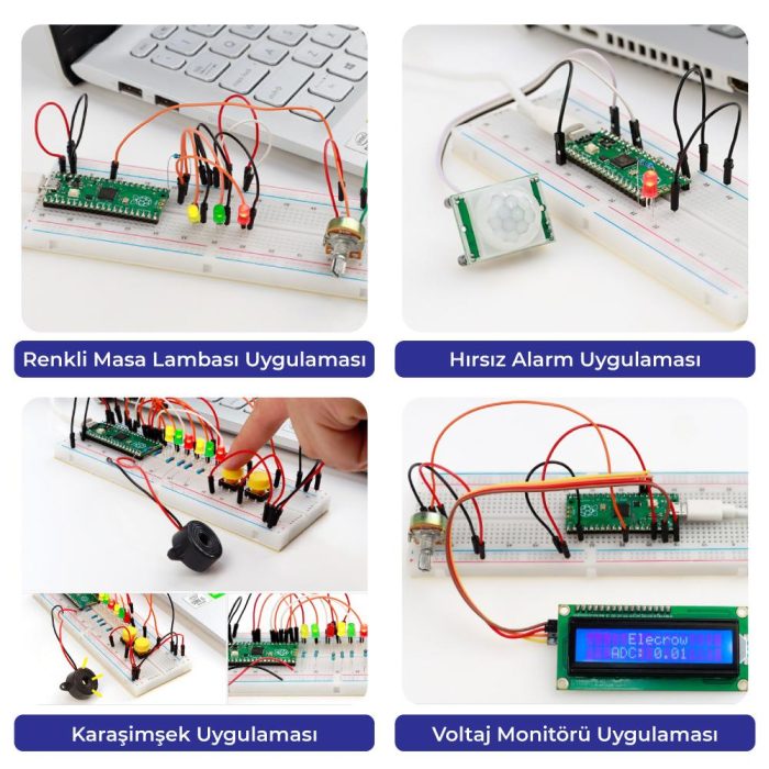 Raspberry Pi Pico Başlangıç Temel Eğitim Seti - Görsel 2