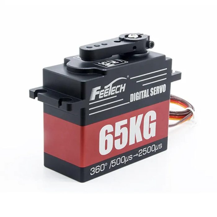 feetech-ft6365m-360-derece-pwm-65kg-celik-disli-su-gecirmez-servo-motor-8169.jpg FeeTech FT6365M 360 Derece PWM 65KG Çelik Dişli Su Geçirmez Servo Motor - Görsel 2