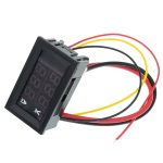 0.28 inç 100V 10A Çift LED Ekranlı Voltmetre ve Ampermetre Modülü - Görsel 4