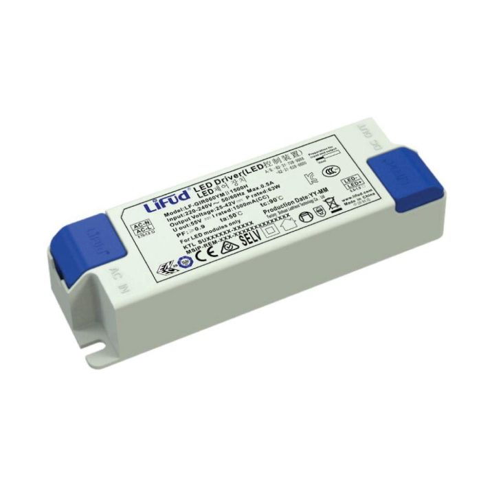 Lifud LED Driver 60W 1050mA 40-55V IP20 LED Sürücü IP20 PF 0,95 Flicker Free - Görsel 1