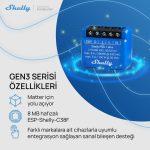 Shelly 1 Mini Gen3 Akıllı Röle - Görsel 6