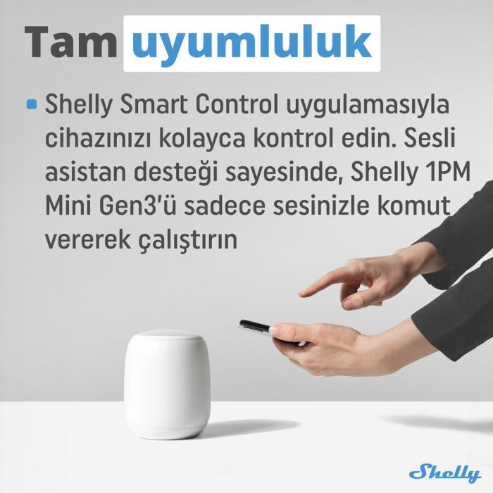 Shelly 1PM Mini Gen3 Enerji Ölçer Röle - Görsel 5