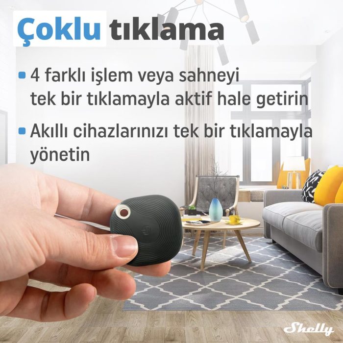 Shelly BLU Button Tough Akıllı Kontrol Butonu - Görsel 4