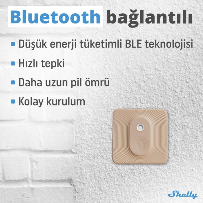 Shelly BLU H&T hassas sıcaklık ve nem ölçümü ürün görseli - TLS Robotik