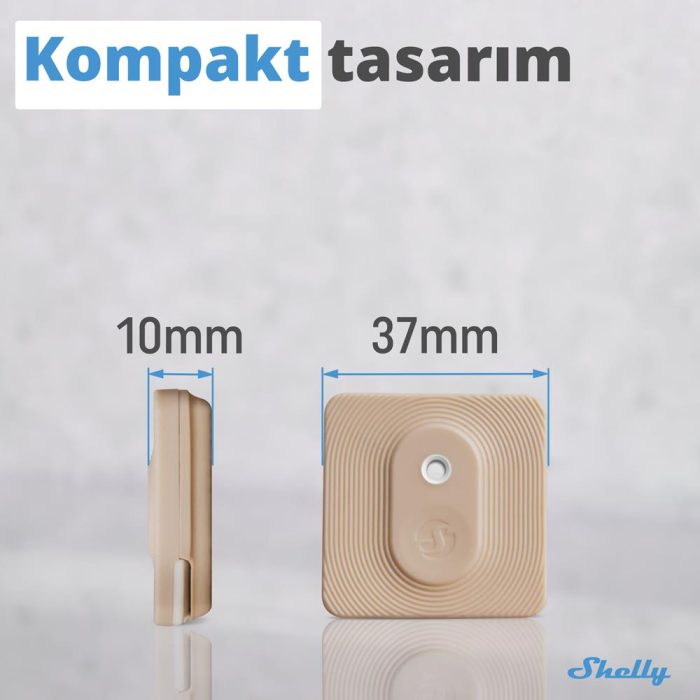 Shelly BLU H&T mobil uygulama ile sıcaklık ve nem izleme ürün görseli - TLS Robotik