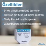 Shelly Plus 0-10V Dimmer Röle - Görsel 4