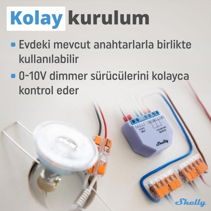 Shelly Plus 0-10V Dimmer Röle - Görsel 5