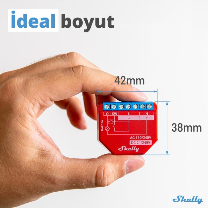 Shelly Plus 1PM Tek Kanal Enerji Ölçer Akıllı Röle - Görsel 7