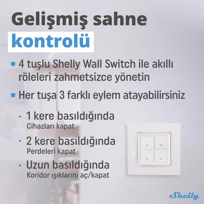 Shelly Plus i4 DC Dijital Giriş Rölesi - Görsel 3