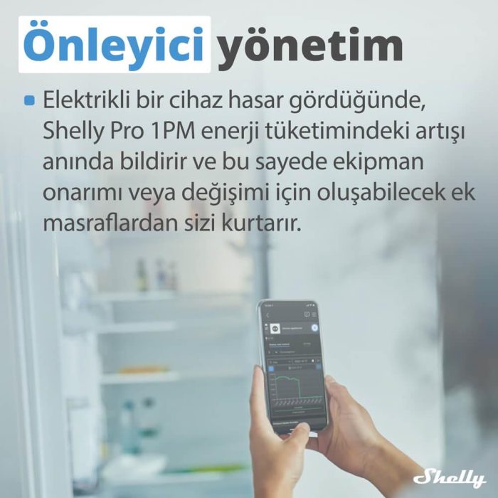 Shelly Pro 1PM DIN Ray 1 Kanal Enerji Ölçer Röle - Görsel 4