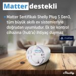 Shelly Plug S Gen3 Matter Destekli Akıllı Priz - Görsel 2
