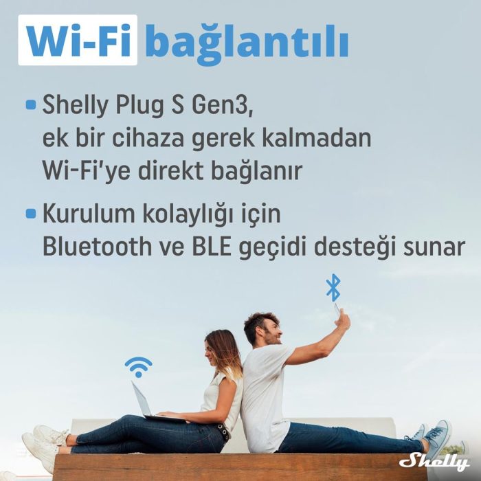 Shelly Plug S Gen3 Matter Destekli Akıllı Priz - Görsel 3