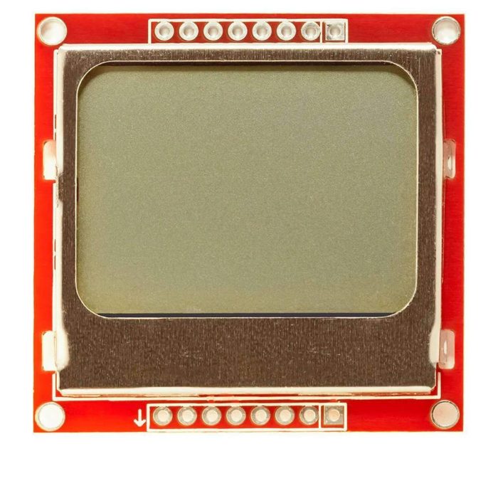 Nokia 5110 84x48 LCD Display Kırmızı Modül - Görsel 2