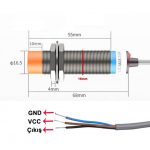 LJC18A3-H-Z/BX NPN NO Kapasitif Yakınlık/Mesafe Sensörü - Görsel 4