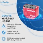 Shelly 1PM Gen4 Enerji Ölçümlü 16A Akıllı Röle - Görsel 7