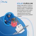 Shelly 1PM Gen4 Enerji Ölçümlü 16A Akıllı Röle - Görsel 3