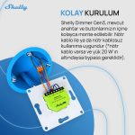 Shelly Dimmer Gen3 Akıllı Led Dimmer Kontrol Rölesi - Görsel 4