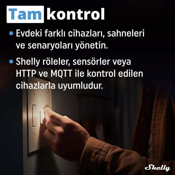 Shelly i4 Gen3 Akıllı 4 Kanallı Sahne Kontrol Rölesi - Görsel 6