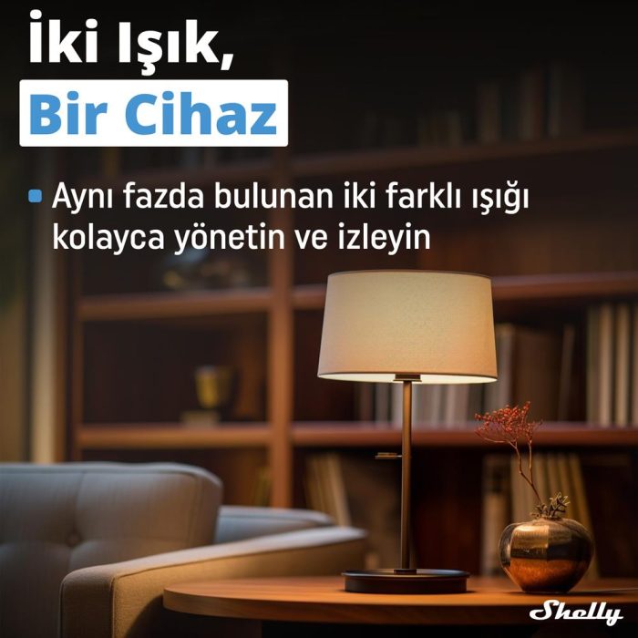 Shelly 2PM Gen3 Enerji Ölçümlü 2 Kanallı Akıllı Röle - Görsel 6