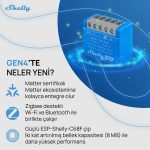 Shelly 1 Mini Gen4 Akıllı Röle - Görsel 8