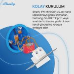 Shelly 1PM Mini Gen4 Enerji Ölçümlü Akıllı Röle - Görsel 4