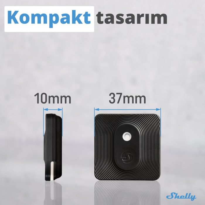 Shelly BLU H&T Siyah Bluetooth Sıcaklık ve Nem Sensörü - Görsel 2