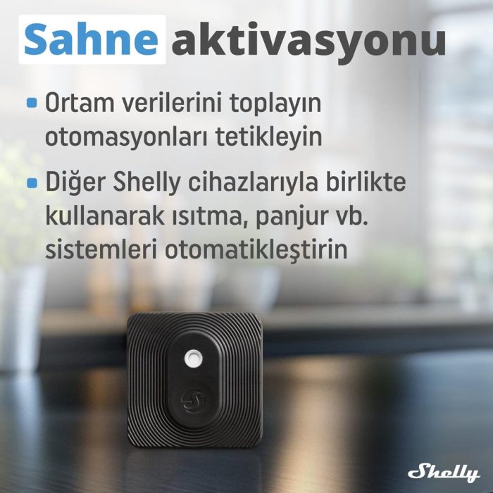 Shelly BLU H&T Siyah Bluetooth Sıcaklık ve Nem Sensörü - Görsel 7