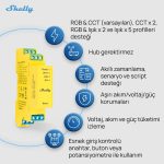 Shelly Pro RGBWW PM Akıllı LED Renk ve Parlaklık Kontrol Rölesi - Görsel 4