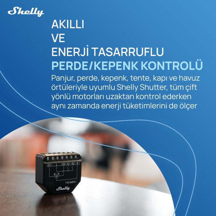 Shelly Shutter Akıllı Panjur Kontrol Rölesi - Görsel 2