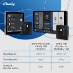 Shelly Wall Display X2 (Siyah) + BLU H&T (Siyah) Merkezi Kontrol Panel Seti - Görsel 7