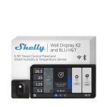 Shelly Wall Display X2 (Siyah) + BLU H&T (Siyah) Merkezi Kontrol Panel Seti