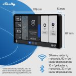 Shelly Wall Display X2 (Siyah) + BLU H&T (Siyah) Merkezi Kontrol Panel Seti - Görsel 4