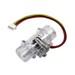 YF-S201C G1/2 1-30L/dk 5-15V Şeffaf Su Akış Sensörü