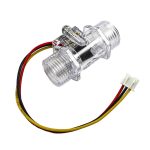 YF-S201C G1/2 1-30L/dk 5-15V Şeffaf Su Akış Sensörü - Görsel 2