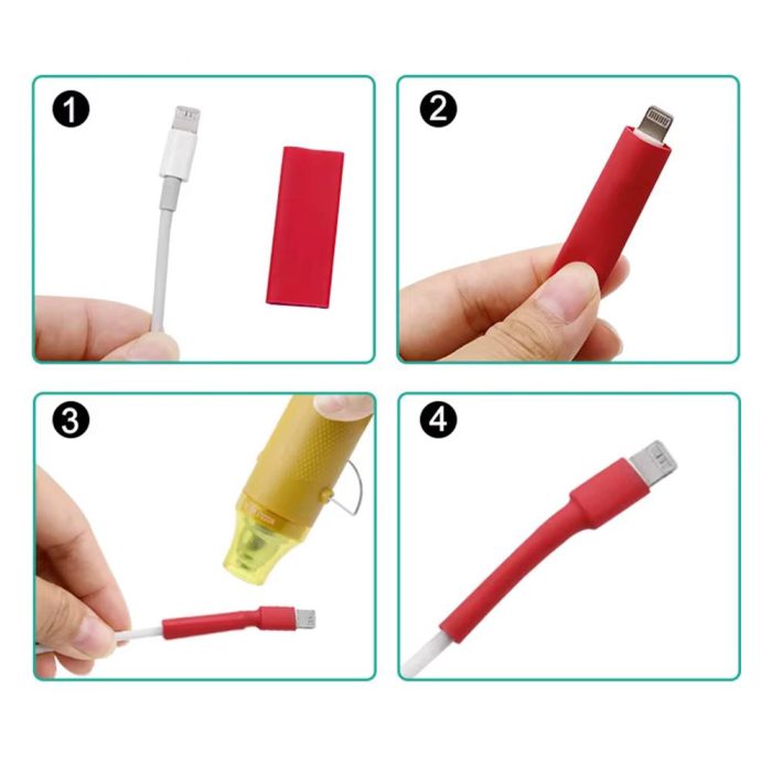 Isıyla Daralan Renkli Makaron Kablo Tamir ve Bakım Seti 530 Parça - Görsel 3