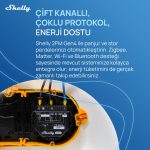 Shelly 2PM Gen4 Enerji Ölçümlü 2 Kanallı Akıllı Röle - Görsel 2