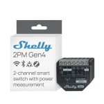 Shelly 2PM Gen4 Enerji Ölçümlü 2 Kanallı Akıllı Röle