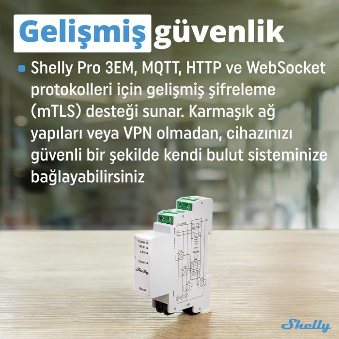 Shelly Pro 3EM 400A 3 Faz Enerji Ölçer - Görsel 7