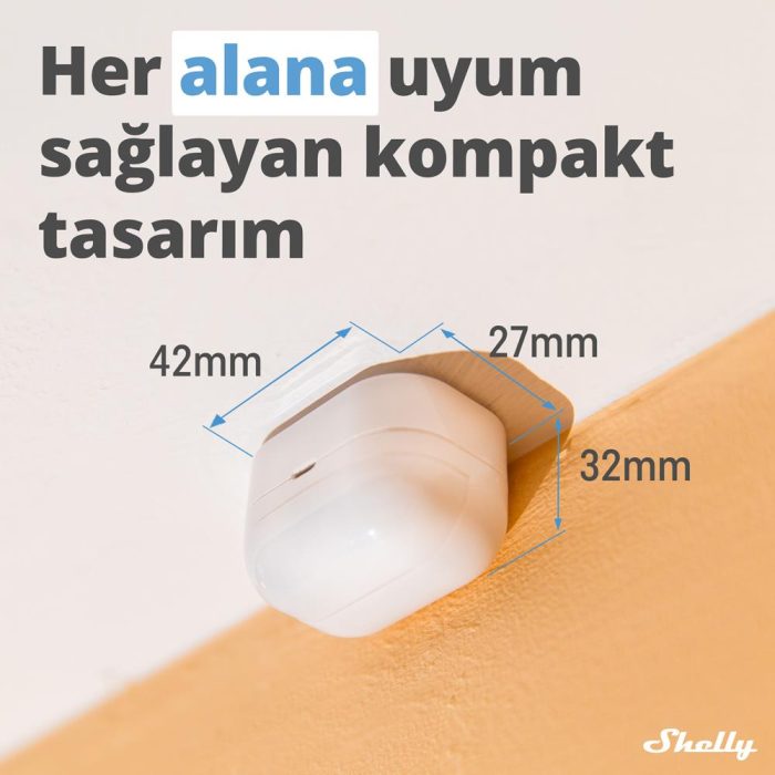 Shelly BLU Motion + BLU Gateway Akıllı Hareket Sensör Güvenlik Seti - Görsel 2