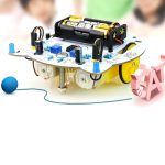 DIY Mini Kedi Görünümlü Çizgi Takip Eden Robot Kiti - Görsel 2