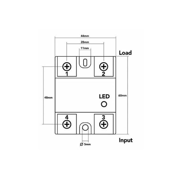SSR-25DD Solid State Röle 25A (Katı Hal Rölesi) - Görsel 5