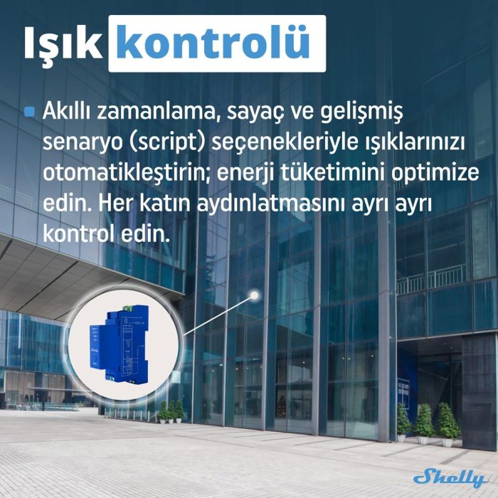 Shelly Pro 1 DIN Ray 1 Kanal Akıllı Röle - Görsel 3