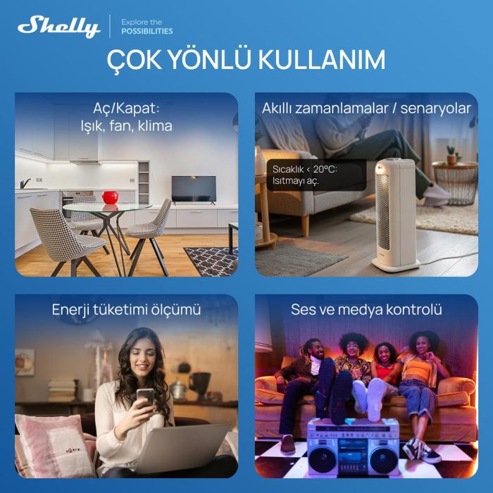 Shelly Wall Display XL Akıllı Ev Kontrol Paneli - Görsel 4