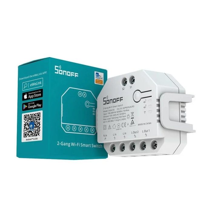Sonoff DUALR3 Wi-Fi 2 Kanal Akıllı Röle - Görsel 2