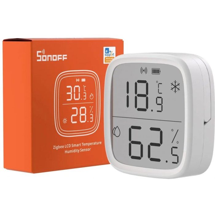 Sonoff SNZB-02D LCD Ekranlı Akıllı Sıcaklık ve Nem Sensörü - Görsel 2