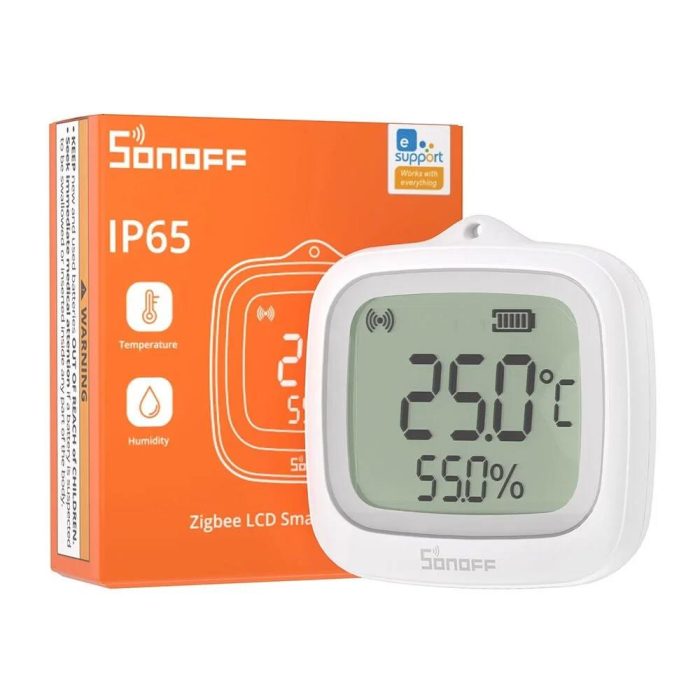 Sonoff SNZB-02WD Zigbee IP65 LCD Ekranlı Akıllı Sıcaklık ve Nem Sensörü - Görsel 2